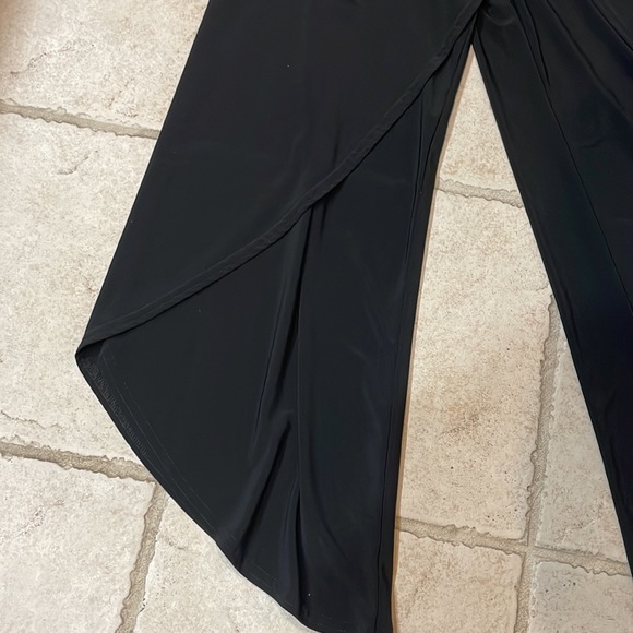 Joseph Ribkoff Black Wide-Leg Pants - Picture 4 of 7